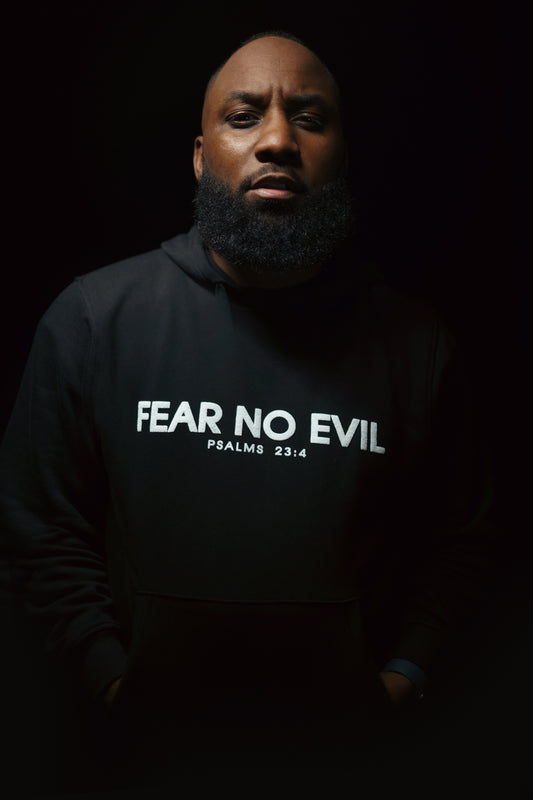 Fear No Evil Puff Print Hoodie