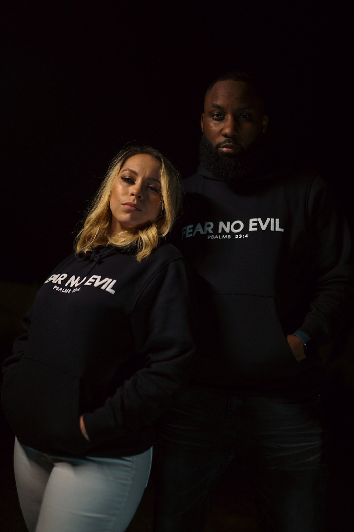 Fear No Evil Puff Print Hoodie