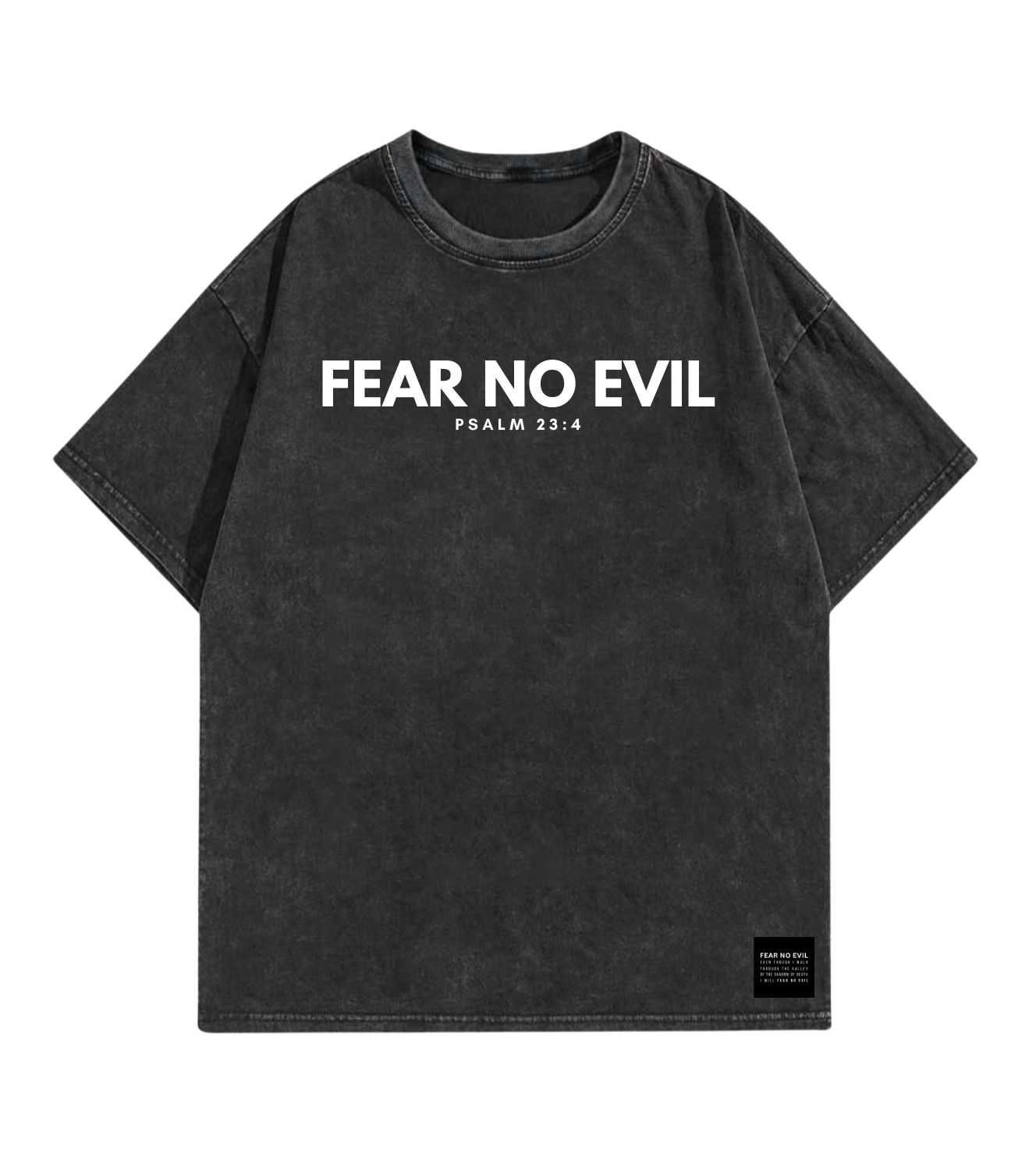 Woven Label Fear No Evil Tees