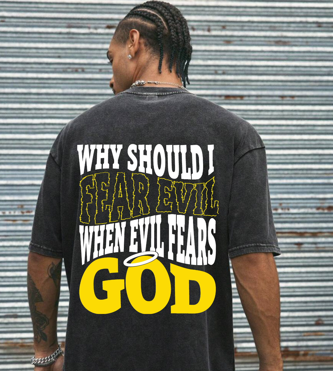 Fear No Evil T-Shirt (Back Print)
