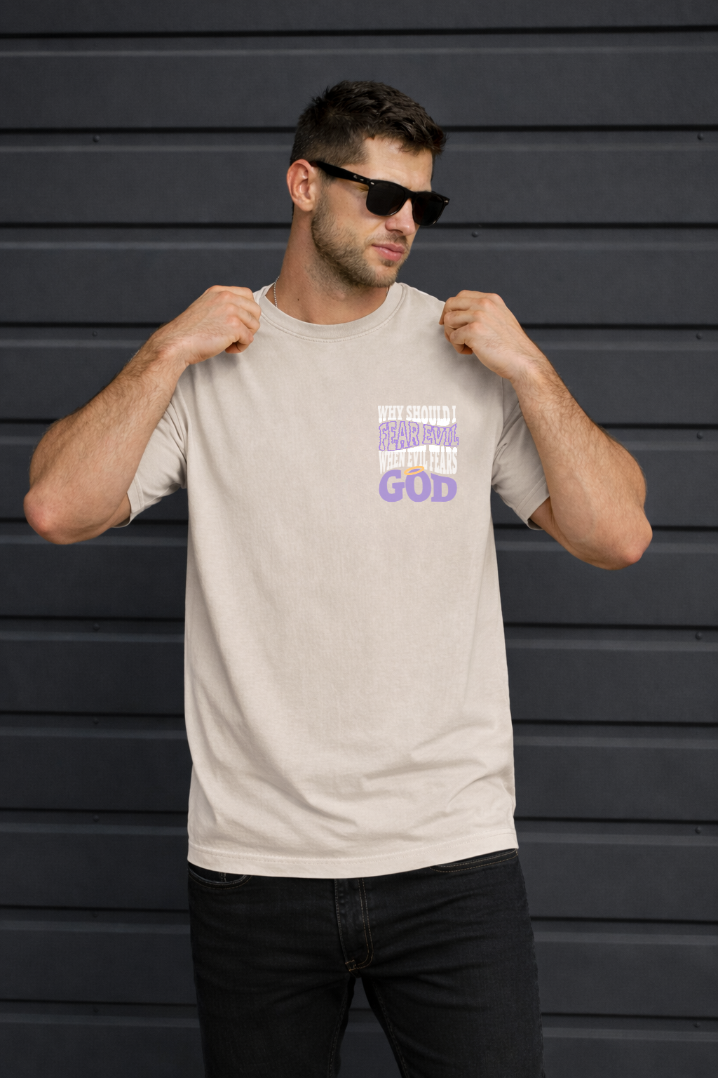 Evil Fears God Back Print Tee
